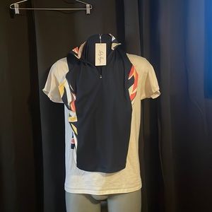 Lady Hogan women’s sleeveless golf shirt zip up size medium